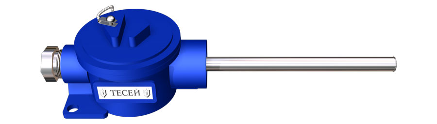 Термометр сопротивления медный с узлом подключения в виде клеммной головки или разъема ТЕСЕЙ ТСМТ 104 Термометры