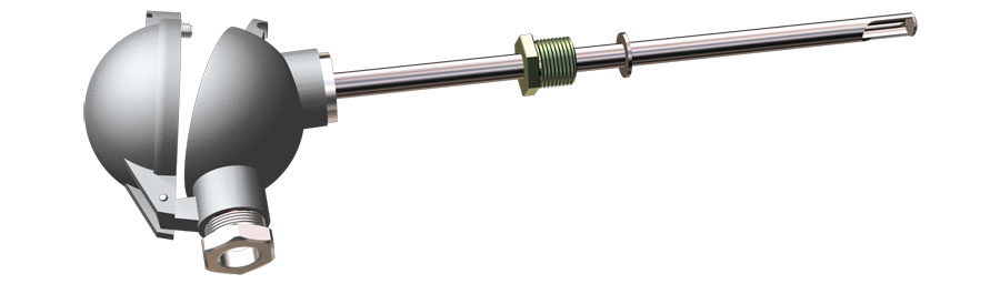 Термометр сопротивления платиновый взрывозащищенный с упорным кольцом ТЕСЕЙ ТСПТ Ex 107 Термометры